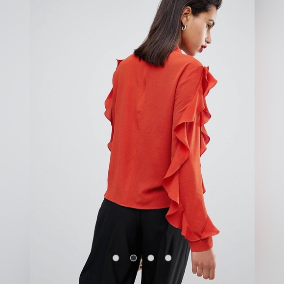 Y.A.S Suffia ruffle sleeve blouse - Picture 3 of 3